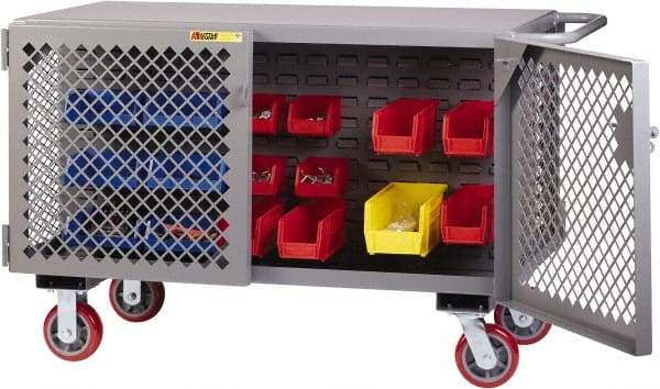 Little Giant - 3,600 Lb Capacity Mobile Work Bench - 24" Wide x 48" Deep x 33" High, Steel - Caliber Tooling