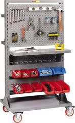 Little Giant - 1,200 Lb Capacity Mobile Work Bench - 24" Wide x 36" Deep x 66-1/2" High, Steel, Gray - Caliber Tooling