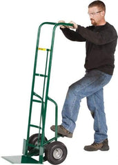 Little Giant - 800 Lb Capacity 60" OAH Hand Truck - Continuous Handle, Steel, Pneumatic Wheels - Caliber Tooling