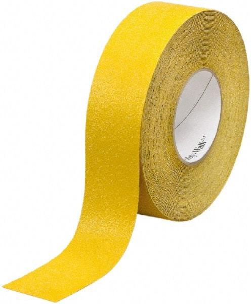 Ability One - Yellow Solid Color Anti-Slip Vinyl Tape - 4" Wide x 60' Long x 0.036" Thick, General Traffic - Caliber Tooling