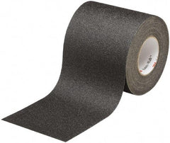 Ability One - Black Solid Color Anti-Slip Vinyl Tape - 4" Wide x 60' Long x 0.028" Thick, General Traffic - Caliber Tooling