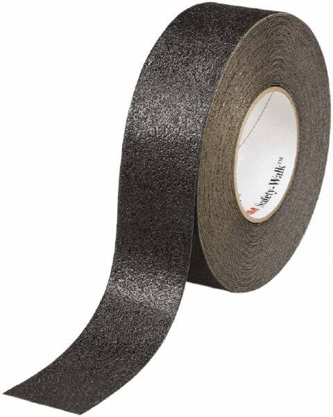 Ability One - Black Solid Color Anti-Slip Vinyl Tape - 2" Wide x 60' Long x 0.036" Thick, General Traffic - Caliber Tooling