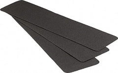 Ability One - 24"x 6" Vinyl Adhesive Plain Surface Stair Treads - Black, Resin - Caliber Tooling