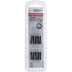 Wiha - 1/4" Drive, #1 Tri-Wing Screwdriver Bit - 1" OAL - Caliber Tooling