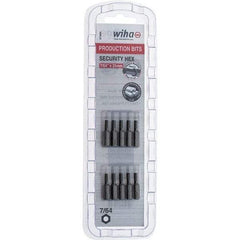 Wiha - 25mm Hex Screwdriver Bit - 1/4" Drive, 1" OAL - Caliber Tooling