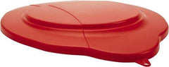 Vikan - 5 Gal Polypropylene Pail Lid - Red - Caliber Tooling