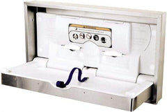 World Dryer - Polyethylene & Stainless Steel Baby Changing Station - 24-1/2" Long x 5-1/2" High x 41.3" Wide - Caliber Tooling