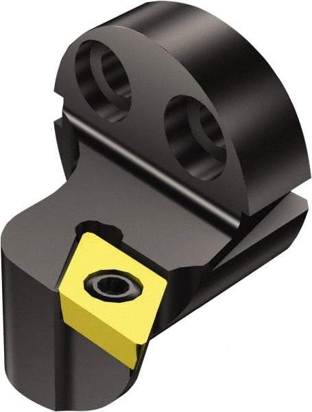 Sandvik Coromant - Left Hand Cut, Size 16, DPMT 2(1.5)1 Insert Compatiblity, Modular Turning & Profiling Cutting Unit Head - 11mm Ctr to Cutting Edge, 20mm Head Length, Through Coolant, Series CoroTurn 111 - Caliber Tooling