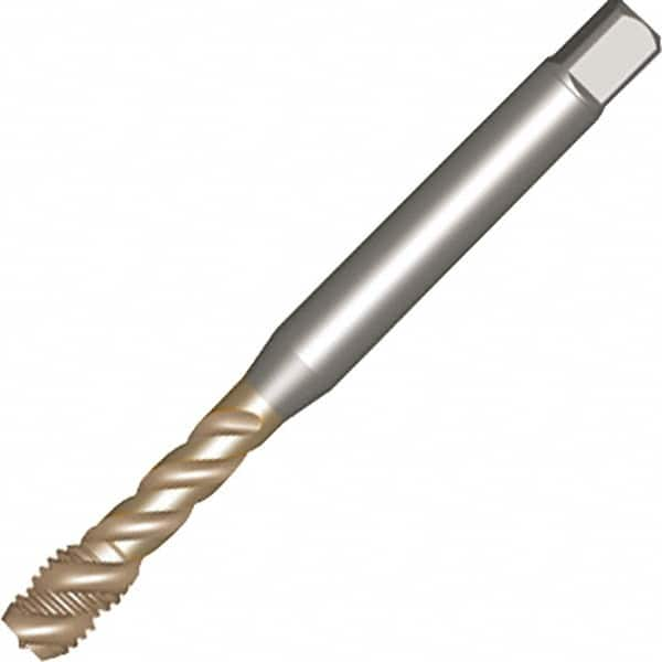 Sandvik Coromant - M30x3.50 Metric 4 Flute 6H Modified Bottoming Spiral Flute Tap - Powdered Metal, AlCrN Finish, 180mm OAL, Right Hand Flute, Right Hand Thread, Series CoroTap 300 - Caliber Tooling