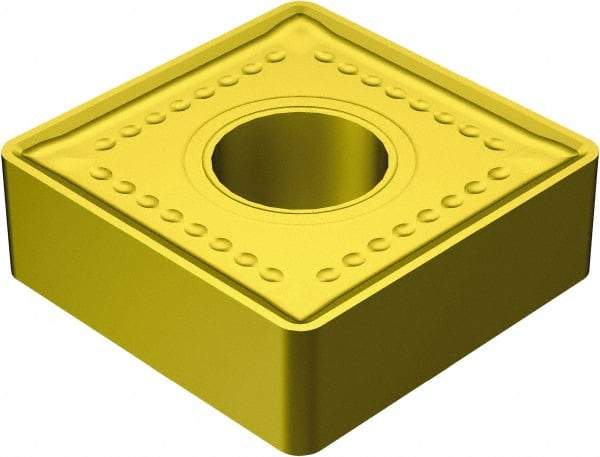 Sandvik Coromant - SNMM856 MR Grade 2025 Carbide Turning Insert - TiCN/AI2O3/TiN Finish, 90° Square, 1" Inscr Circle, 5/16" Thick, 3/32" Corner Radius - Caliber Tooling