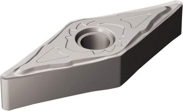 Sandvik Coromant - VNGG332 SGF Grade H13A Carbide Turning Insert - Uncoated, 35° Diamond, 3/8" Inscr Circle, 3/16" Thick, 1/32" Corner Radius - Caliber Tooling