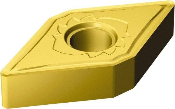 Sandvik Coromant - DNMG432 SMR Grade S05F Carbide Turning Insert - TiCN/Al2O3/TiN Finish, 55° Diamond, 1/2" Inscr Circle, 3/16" Thick, 1/32" Corner Radius - Caliber Tooling