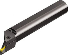 Sandvik Coromant - 0.0394" Min Bore Diam, 10" OAL, 1-1/2" Shank Diam, R/LAX123..B-020 Indexable Boring Bar - Left Hand, Through Coolant - Caliber Tooling