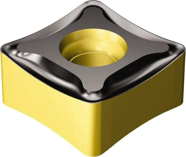 Sandvik Coromant - N331.1D13 PM Grade 4330 Carbide Milling Insert - TiCN/Al2O3/TiN Coated, 6.55mm Thick, 13.4mm Inscribed Circle - Caliber Tooling