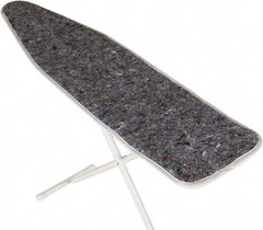 Ability One - 4.5' Long x 1' Wide Cotton Ironing Board Pad - Gray, Grommet - Caliber Tooling