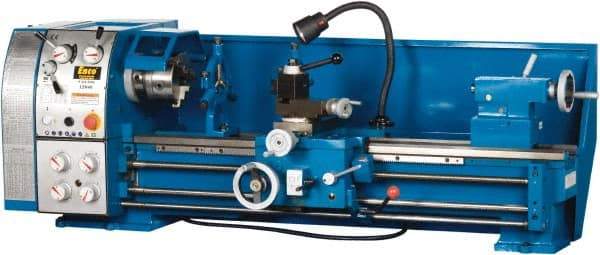 Enco - 12" Swing, 36" Between Centers, 220 Volt, Single Phase Bench Lathe - 5MT Taper, 1-1/2 hp, 65 to 1,810 RPM, 1-1/2" Bore Diam, 750mm Deep x 580mm High x 1,676mm Long - Caliber Tooling