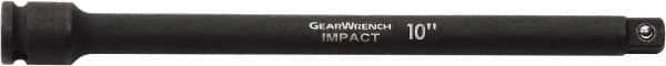 GearWrench - 1/2" Drive Standard Socket Extension - 15" OAL, Black Finish - Caliber Tooling