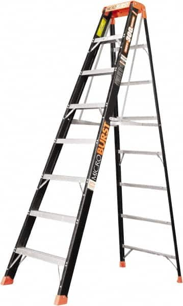 Little Giant Ladder - 7 Steps, 8' High, Type IA Rating, Fiberglass Multi-Use Ladder - 300 Lb Load Capacity, 29" Base Width - Caliber Tooling