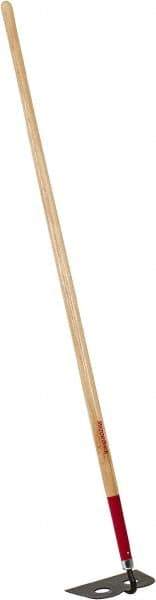 Razor-Back - 6" High x 10" Wide Square Steel Hoe - 66" Long Wood Straight Handle - Caliber Tooling