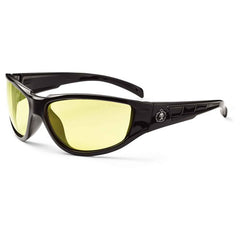 Njord Yellow Lens Black Safety Glasses - Caliber Tooling