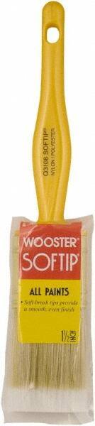 Wooster Brush - 1-1/2" Synthetic General Purpose Paint Brush - 2-3/16" Bristle Length, Plastic Handle - Caliber Tooling