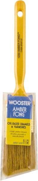 Wooster Brush - 1-1/2" Hog Sash Brush - 1-15/16" Bristle Length, Plastic Handle - Caliber Tooling