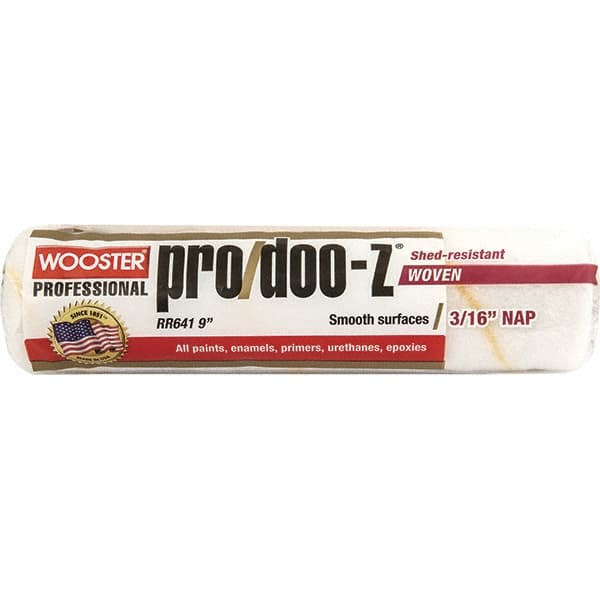 Wooster Brush - 3/16" Nap, 9" Wide Paint General Purpose Roller Cover - Smooth Texture, Fabric - Caliber Tooling