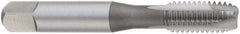 OSG - M18x1.50 Metric Fine, 3 Flute, Bright Finish, High Speed Steel Spiral Point Tap - Plug Chamfer, Right Hand Thread, 95mm OAL, 45mm Thread Length, 14mm Shank Diam, 2B Class of Fit, Series 122 - Exact Industrial Supply