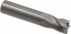 OSG - 10mm, 14mm LOC, 10mm Shank Diam, 51mm OAL, 4 Flute, Solid Carbide Square End Mill - Single End, Uncoated, Spiral Flute, 30° Helix, Centercutting, Right Hand Cut, Right Hand Flute, Series 414 - Caliber Tooling