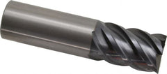 OSG - 1", 1-1/2" LOC, 1" Shank Diam, 4" OAL, 5 Flute, Solid Carbide Square End Mill - Caliber Tooling