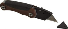 Paramount - Fixed Folding Utility Knife - 2-3/8" Blade, Molded Rubberized Handle, 1 Blade Included - Caliber Tooling