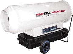 Heatstar - 360,000 BTU Rating, Kerosene Forced Air Heater - 1,750 Sq Ft Max Heating Area, 27.7 Gal Capacity, Fuel with Diesel, Kerosene, JP-8 & Jet8 - Caliber Tooling