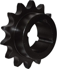 U.S. Tsubaki - 25 Teeth, 5/8" Chain Pitch, Chain Size 50, Taper Lock Sprocket - 2-1/8" Bore Diam, 5.32" Outside Diam - Caliber Tooling