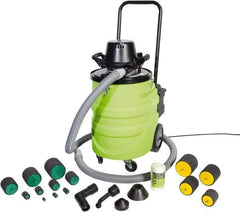 Greenlee - 12 Gal Plastic Tank, Electric Powered Power Fishing Blower/Wet/Dry Vacuum System - 120 Volt, 11.8 Amps, 15' Hose Fitting, Washable Stainless Steel, Accessories Included - Caliber Tooling