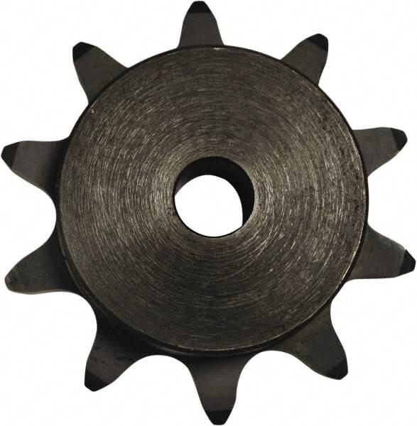 U.S. Tsubaki - 11 Teeth, 1" Chain Pitch, Chain Size 2042, Double Pitch Sprocket - 5/8" Bore Diam, 3.549" Pitch Diam, 4" Outside Diam - Caliber Tooling