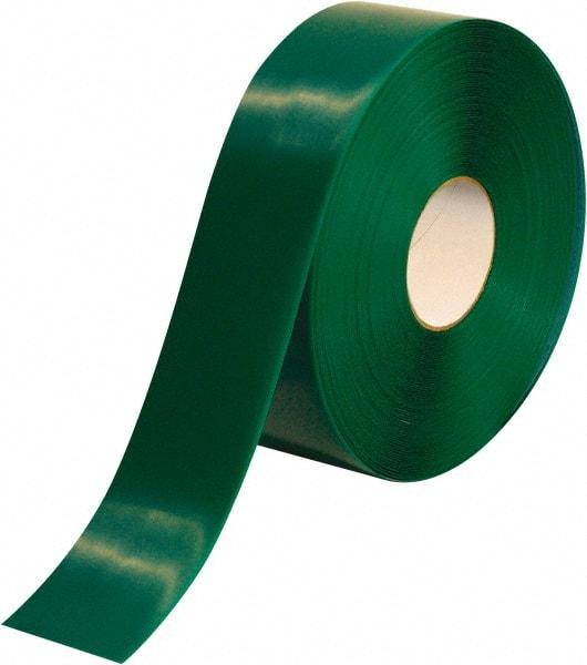 PRO-SAFE - Green Solid Color PVC Tape - 3" Wide x 100' Long x 50 mil Thick, General Traffic - Caliber Tooling