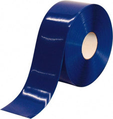 PRO-SAFE - Blue Solid Color PVC Tape - 4" Wide x 100' Long x 50 mil Thick, General Traffic - Caliber Tooling