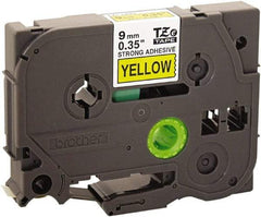 Brother - 3/8" Wide, Yellow Tape Cassette - For Label Maker - Caliber Tooling