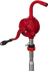 PRO-LUBE - Oil & Fuel Lubrication 0.07 Gal/Turn Flow Cast Iron Rotary Hand Pump - For 15 to 55 Gal Container - Caliber Tooling