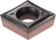 Iscar - CCMT3-1 SM Grade IC6025 Carbide Turning Insert - TiCN/Al2O3/TiN Finish, 80° Diamond, 3/8" Inscr Circle, 5/32" Thick, 1/64" Corner Radius - Caliber Tooling