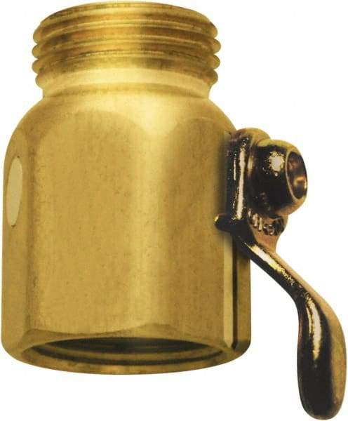 SANI-LAV - 3/4 GHT Garden Hose On/Off Control Valve - Brass, Male Hose to Female Hose Connector - Caliber Tooling