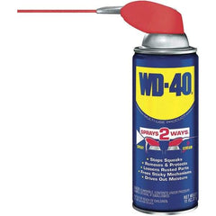 WD-40 - 11 oz Multi-Use Product with Smart Straw, Sprays 2 Ways - Multi-Purpose Lubricant: Stop Squeaks, Removes & Protects, Loosens Rusted Parts, Free Sticky Mechanisms, Drives Out Moisture - Caliber Tooling