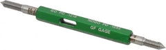 GF Gage - #6-40, Class 2B, Double End Plug Thread Go/No Go Gage - Hardened Tool Steel, Size 00 Handle Included - Caliber Tooling