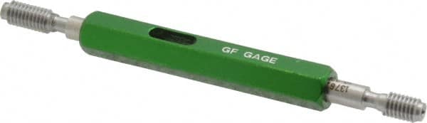 GF Gage - #10-32, Class 2B, Double End Plug Thread Go/No Go Gage - Hardened Tool Steel, Size 0 Handle Included - Caliber Tooling