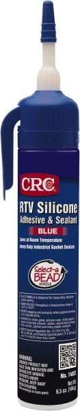 CRC - 8 oz Tube Blue RTV Silicone Gasket Sealant - -60 to 450°F Operating Temp, 24 hr Full Cure Time - Caliber Tooling