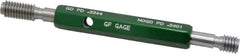 GF Gage - 3/8-16, Class 2B, Double End Plug Thread Go/No Go Gage - Hardened Tool Steel, Size 2 Handle Included - Caliber Tooling