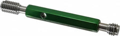 GF Gage - 1/2-13, Class 2B, Double End Plug Thread Go/No Go Gage - Hardened Tool Steel, Size 2 Handle Included - Caliber Tooling