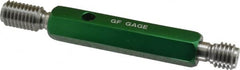 GF Gage - 9/16-12, Class 2B, Double End Plug Thread Go/No Go Gage - Hardened Tool Steel, Size 3 Handle Included - Caliber Tooling