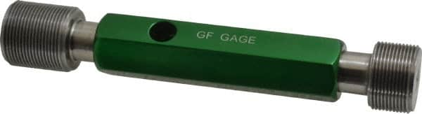 GF Gage - 1-20, Class 2B, Double End Plug Thread Go/No Go Gage - Hardened Tool Steel, Size 4 Handle Included - Caliber Tooling