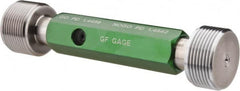 GF Gage - 1-1/2 - 12, Class 2B, Double End Plug Thread Go/No Go Gage - Hardened Tool Steel, Size 5 Handle Included - Caliber Tooling